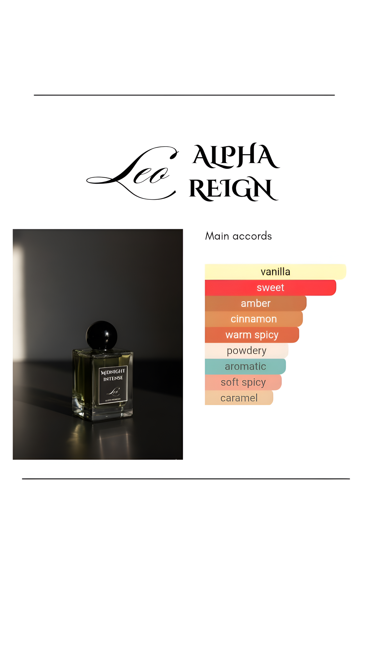 LEO MIDNIGHT INTENSE - DATE PERFUME FOR MEN